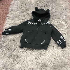 Black panther kids zip up